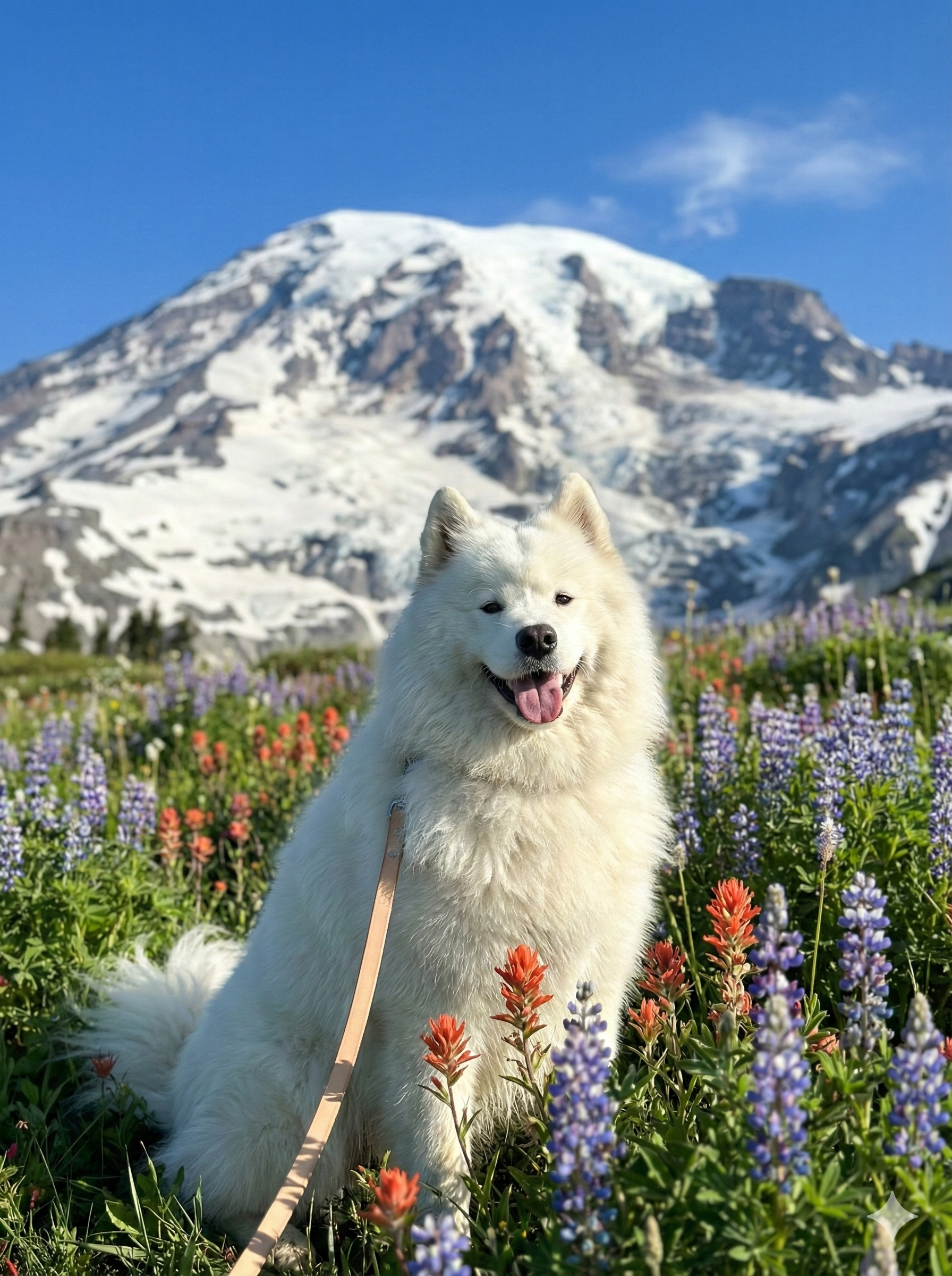 Polo at Mount Rainier - Digital Print